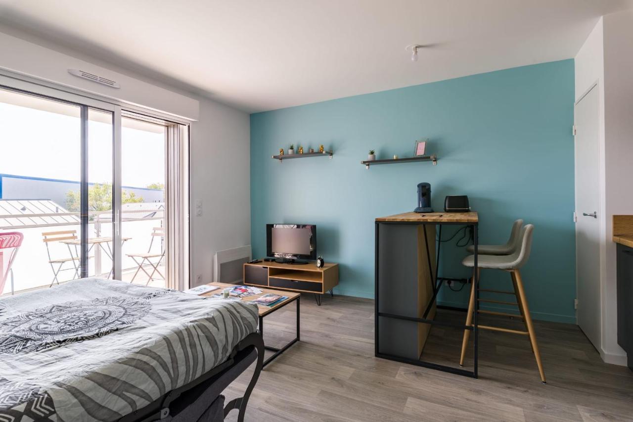 L'Ecume - Studio Moderne Avec Grand Balcon Et Place De Parking Dinard Exterior photo
